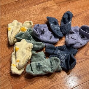 Bombas Kids Non-Slip Socks in Yellow, Green, Gray, Navy